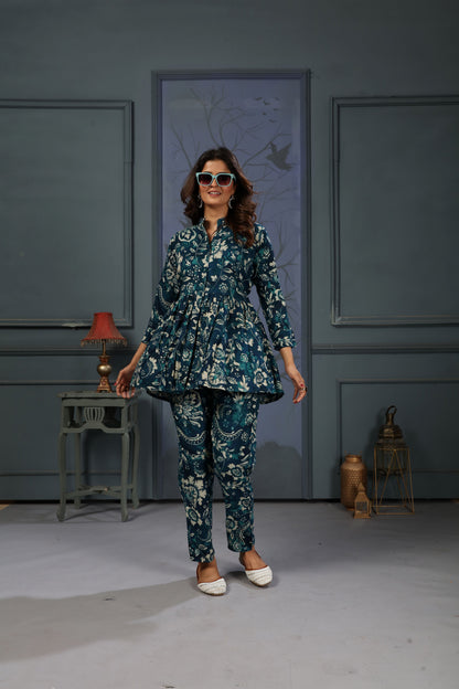 Morpich Floral Digital Printed Rayon Co-Ord Set