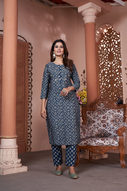 Morpich Silk Kurta Set With Pent